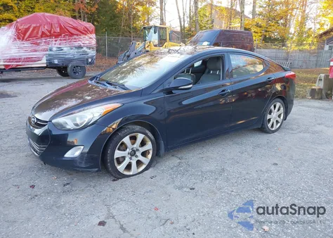 2013 Hyundai Elantra Limited из США, поврежденный, VIN KMHDH4AE7DU972099